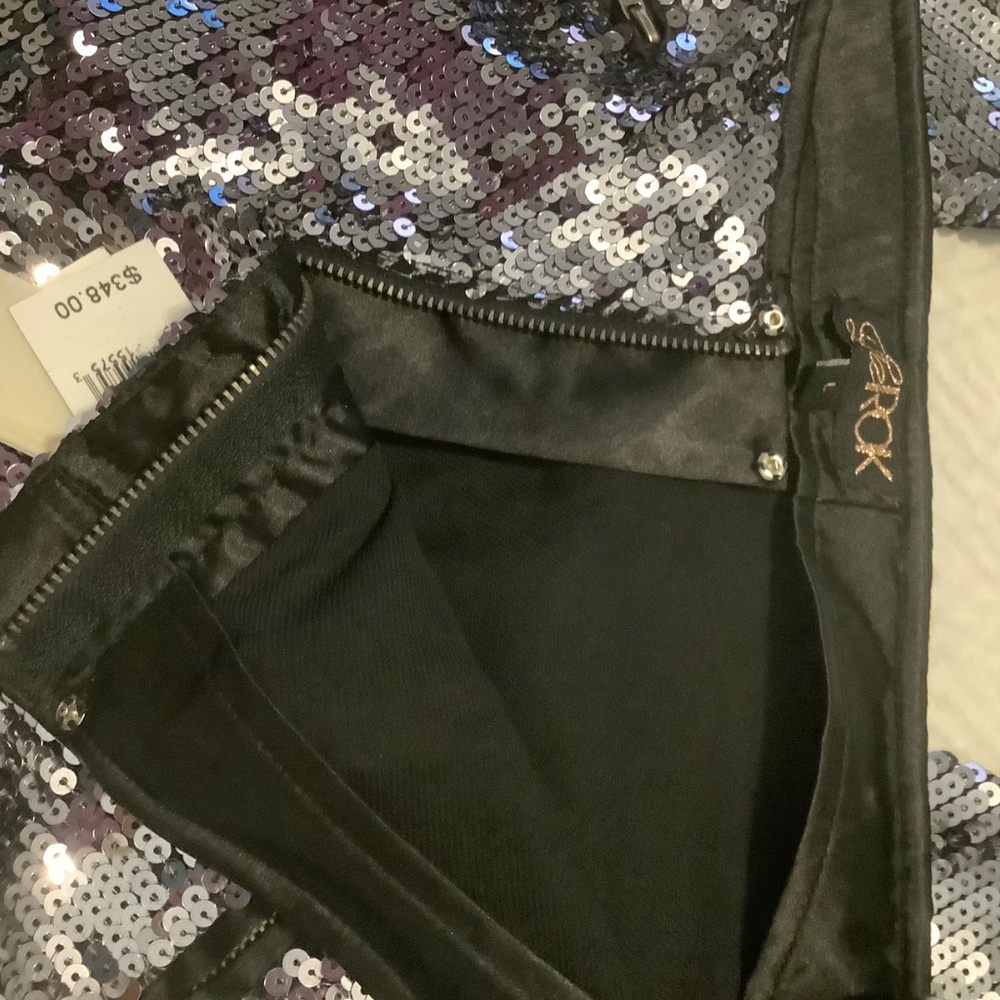 La ROK silver sequin pants Large - Picture 4 of 10